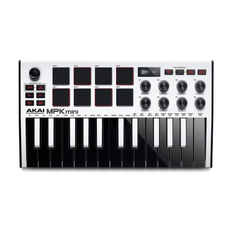 Akai Akai MPK Mini MK3 25-Key Keyboard Controller (White) - New Akai