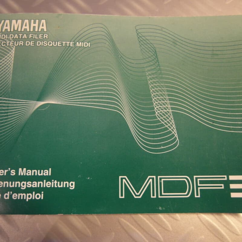 Yamaha Original 80' MDF3 MDF 3 MIDI DATA FILER Owner manual UK... - Used Yamaha     Midi