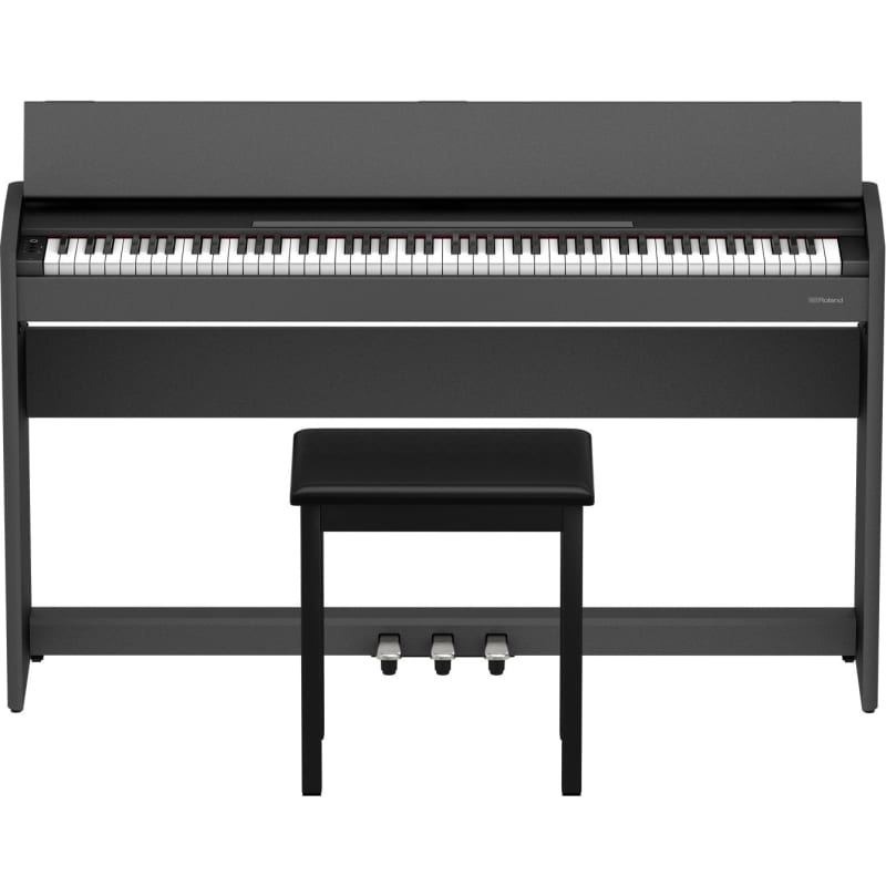 Roland F-107-BK 88-Key Slim Digital Piano w/ Stand, Bench, and... - new Roland       Digital Piano