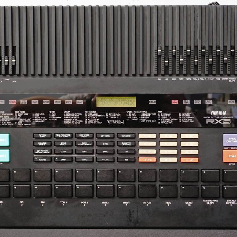1986 Yamaha RX5 Digital Rhythm Programmer Black - Used Yamaha          Drum Machine Sequencer