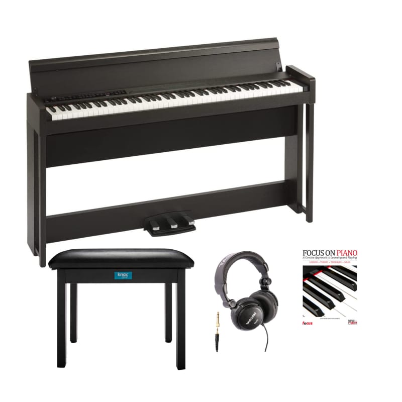 Korg Korg C1 88-Key Digital Piano (Rosewood Brown) with Headp... - new Korg        Keyboard