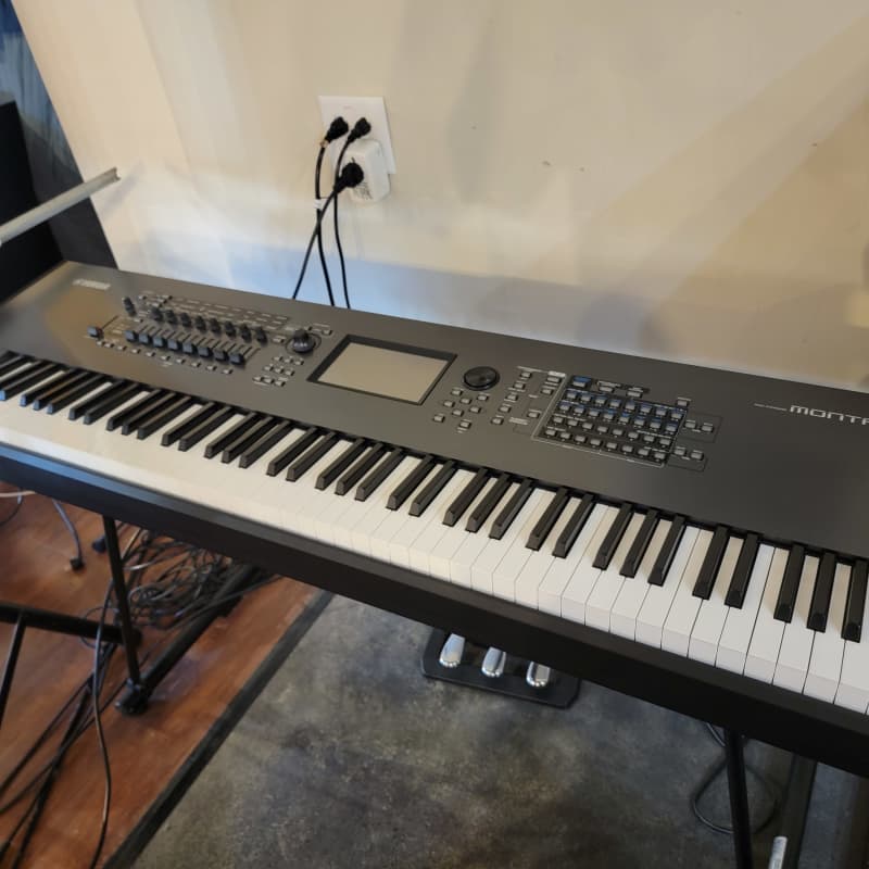 2019 - Present Yamaha Montage 8 Flagship Synthesizer Black - Used Yamaha Piano Keyboard