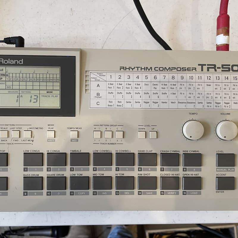 1980s Roland TR-505 Rhythm Composer White - used Roland           Drum Machine