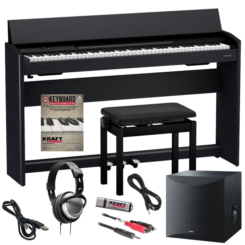 2022 Roland F701 Contemporary Black Contemporary Black - new Roland            Digital Piano