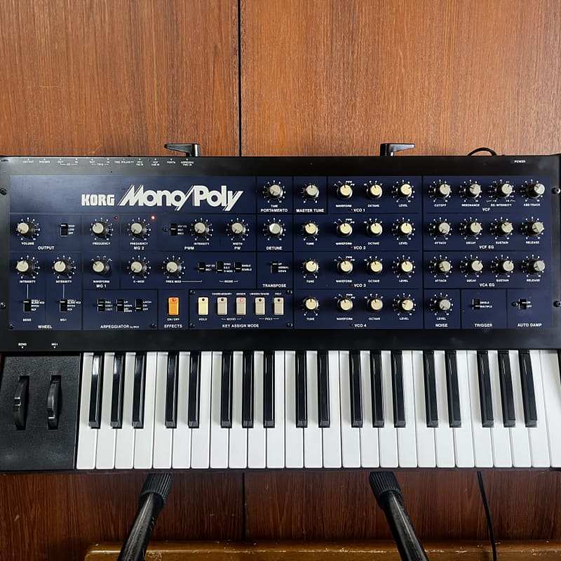 1980s Korg Mono/Poly Blue - used Korg Polyphonic Monophonic          Analog
