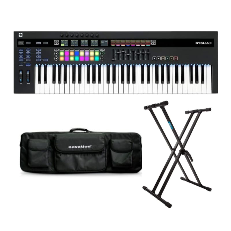 Novation Novation 61SL MkIII MIDI Controller Bundle with Black... - New Novation  Keyboard       Controller