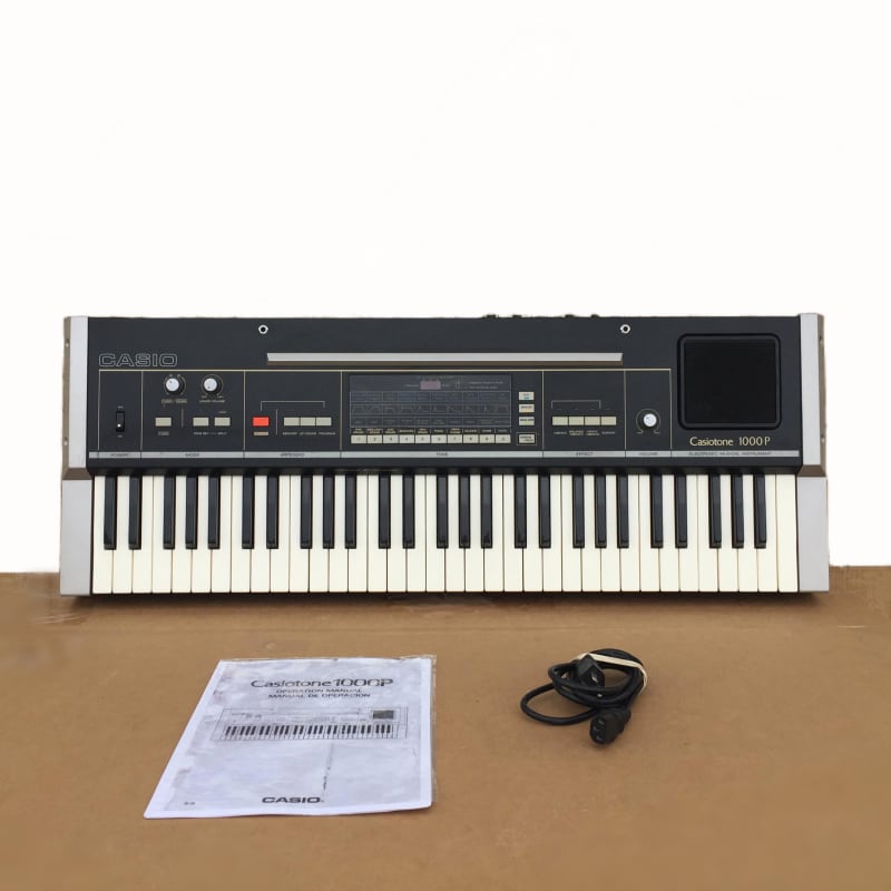 1980s Casio CT-1000p Casiotone 61-Key Synthesizer Black - used Casio  Vintage Synths            Keyboard