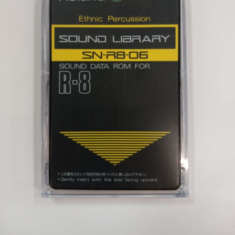 1980s Roland R-8 ROM Card Ethnic Percussion SN-R8-06 blk - used Roland           Drum Machine