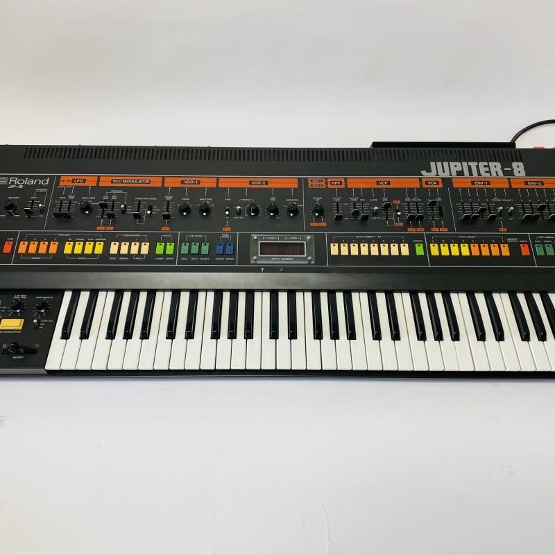 1981 - 1985 Roland Jupiter-8 61-Key Synthesizer Black - used Roland       Midi