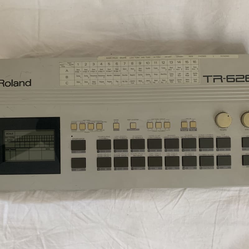 1980s Roland TR-626 Rhythm Composer White - used Roland           Drum Machine