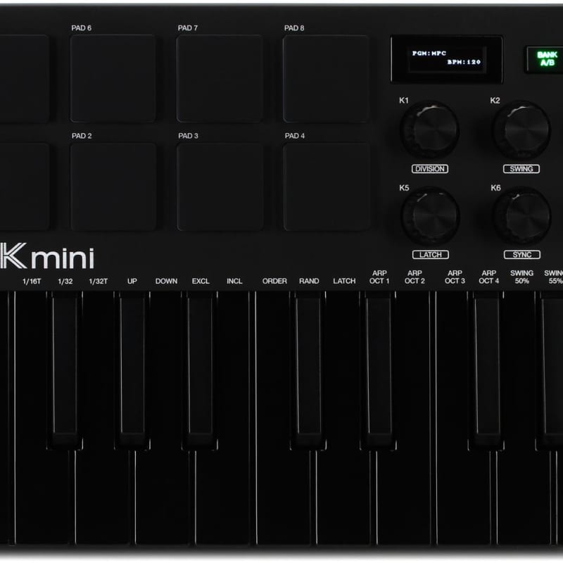 2020 Akai MPKMINI3B - new Akai MPC       MIDI Controllers       Synth