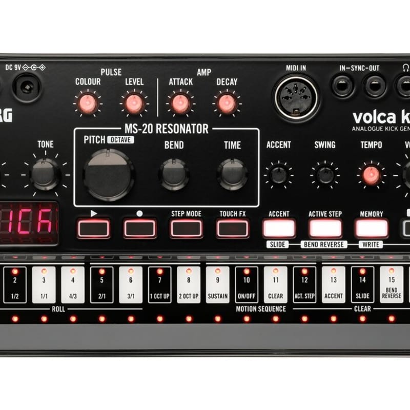 Korg Volca Kick Analogue Kick Generator. Black - new Korg            Analog