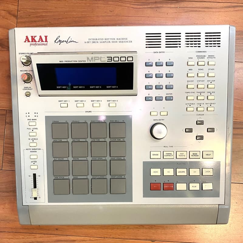 1993 - 2001 Akai MPC3000 MIDI Production Center Grey - Used Akai           Sequencer Sampler
