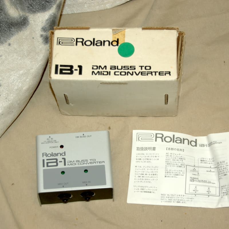 Roland IB-1 DM Buss to MIDI Converter - Used Roland     Midi