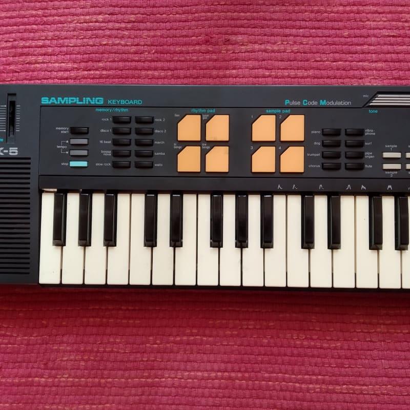 1980s Casio Casio SK-5 - Portable Sampler Sampling Keyboard an... - used Casio  Vintage Synths            Keyboard