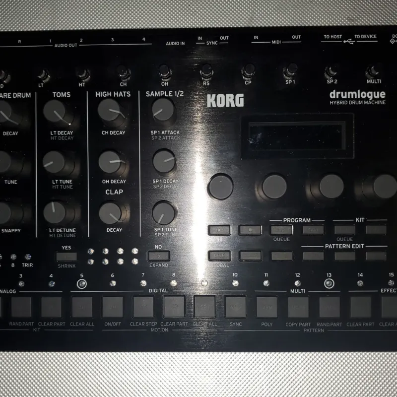 2022 - Present Korg Drumlogue Hybrid Drum Machine Black - used Korg            Analog