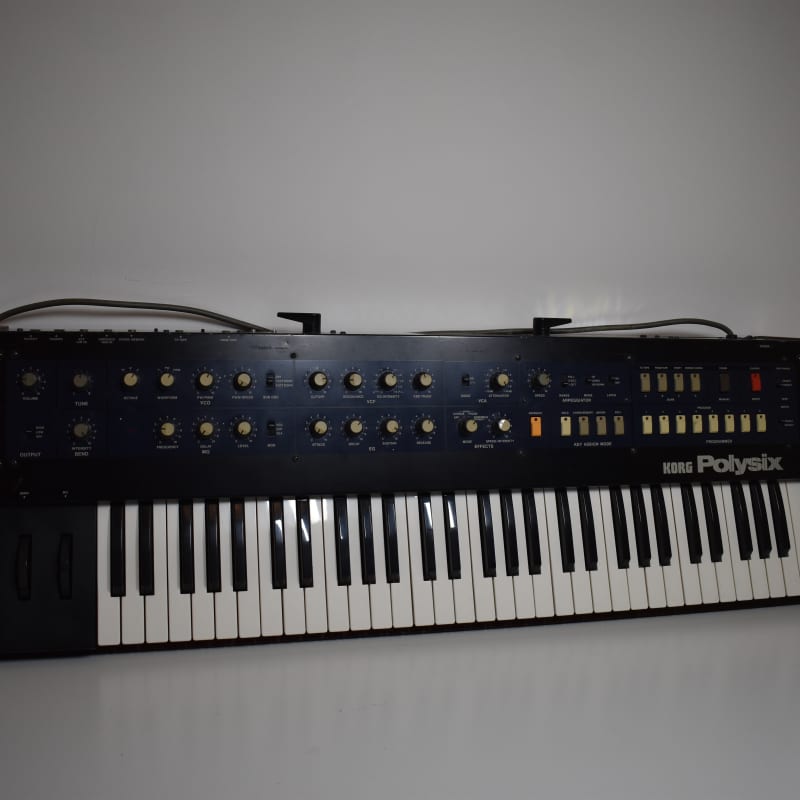 1980s Korg PolySix Navy Blue - used Korg              Synthesizer