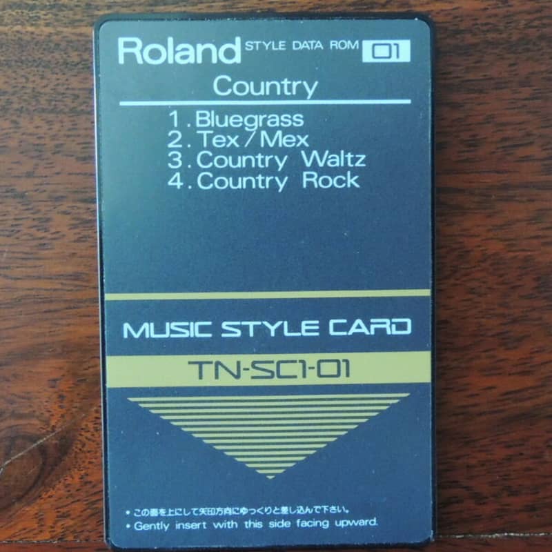 Roland TN-SC1-01 Country bluegrass TEX Style card ROM RA serie... - used Roland       Digital Piano