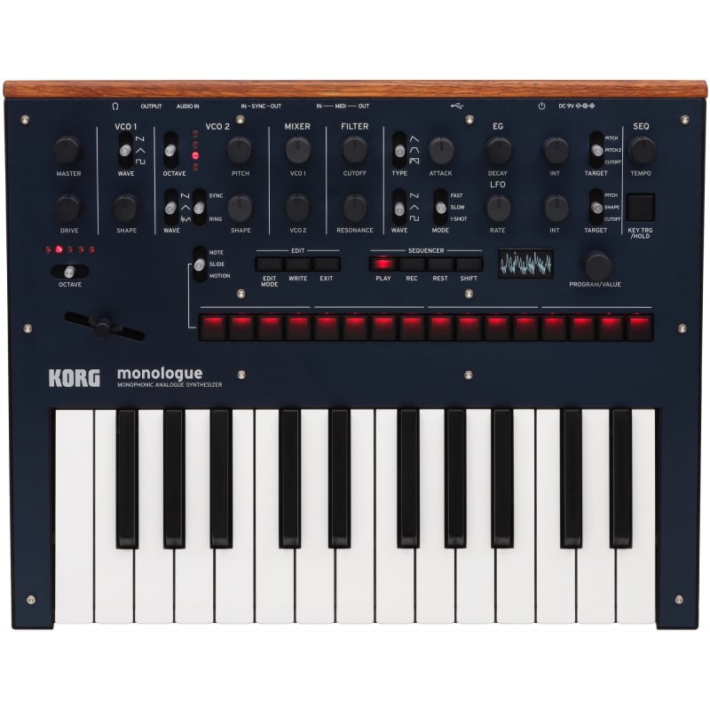 Korg Monologue Analog Synthesizer Blue - new Korg          Sequencer  Analog