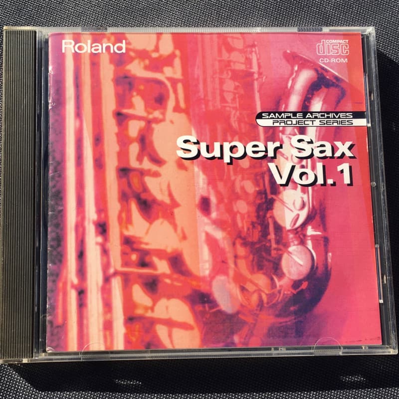 Roland CD-Rom Super Sax Vol. 1 Sample Library for S-700 Samplers - used Roland         Sampler