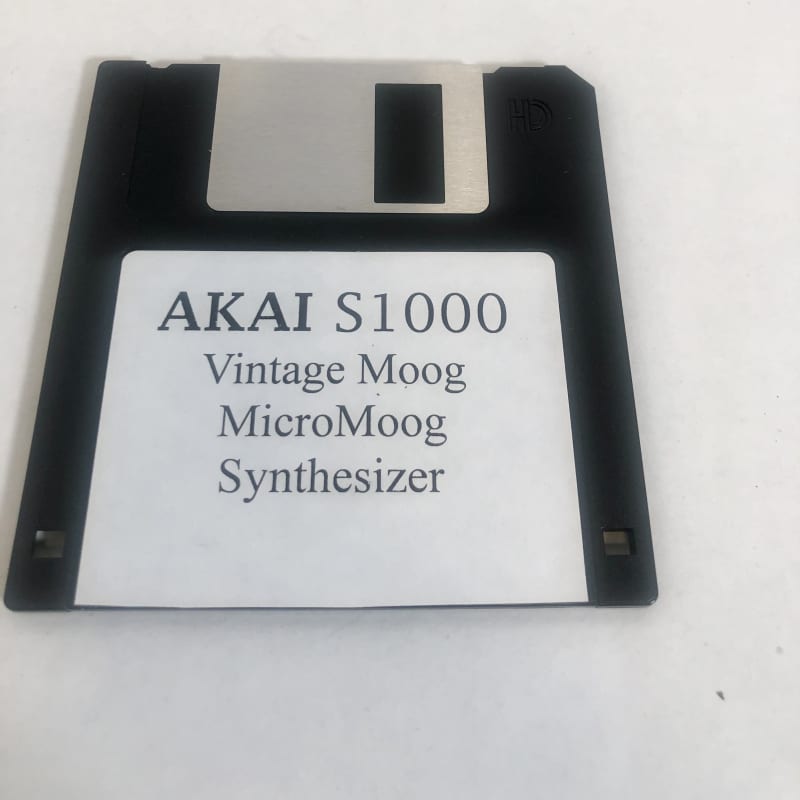 Early 90s Akai S1000 MicroMoog Sound Library - Used Akai            Sampler