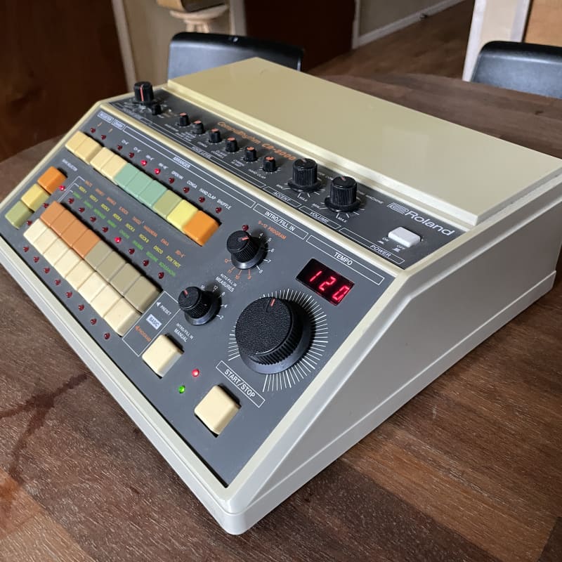 1980s Roland CR-8000 CompuRhythm White - used Roland   Vintage Instrument