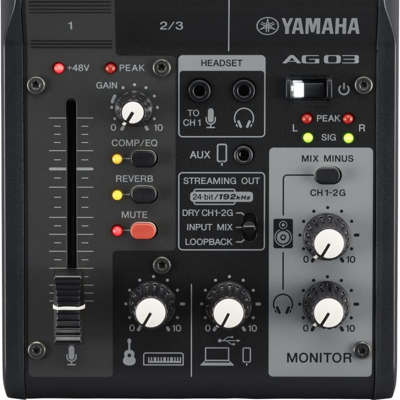 2022 Yamaha AG03MK2 B - New Yamaha       USB Audio Interface