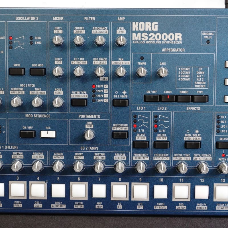 2000s Korg MS2000R Blue - used Korg  Vintage Synths          Analog   Synth