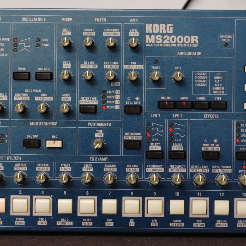2000s Korg MS2000R Blue - used Korg  Vintage Synths          Analog   Synth