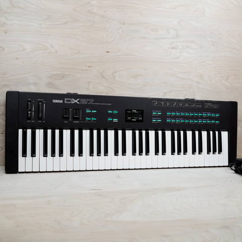 Yamaha DX27 Programmable Algorithm Synthesizer Black - Used Yamaha     Midi        Synth