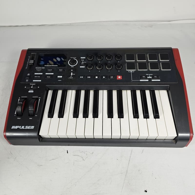 2011 - Present Novation Impulse 25 MIDI Keyboard Controller Gray - Used Novation  Keyboard   Midi    Controller