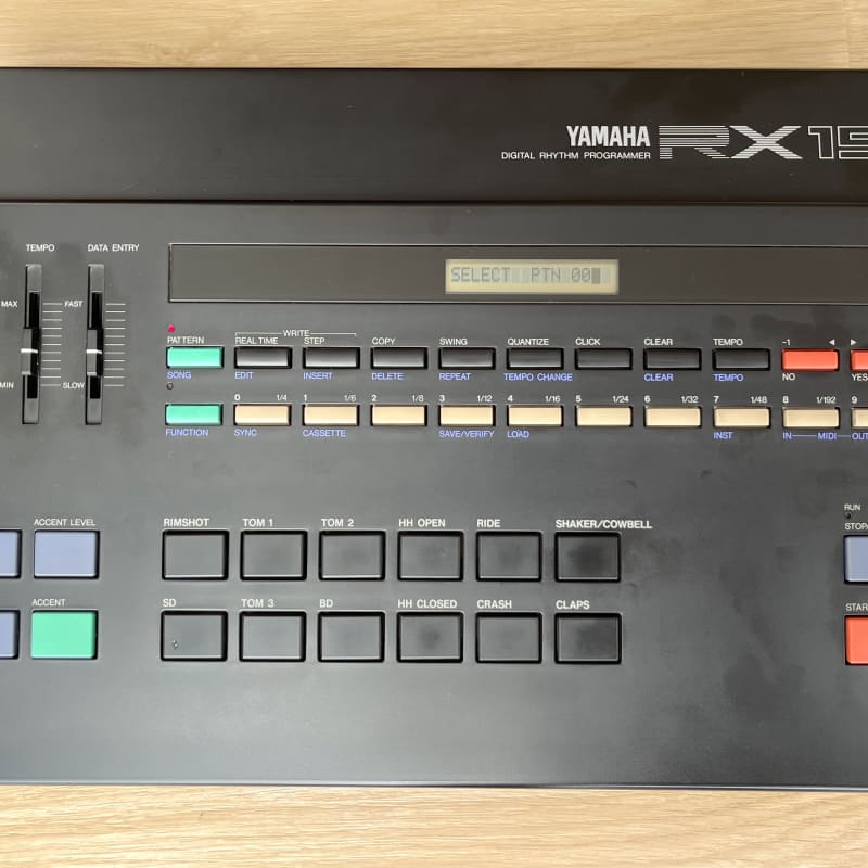 1980s Yamaha RX15 Digital Rhythm Programmer Black - Used Yamaha          Drum Machine