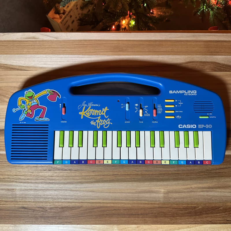 1988 Casio EP-30 Blue - used Casio  Vintage Synths            Keyboard