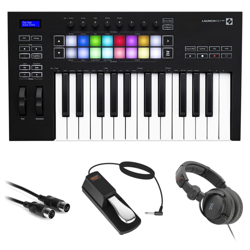 Novation AMS-LAUNCHKEY-25-MK3 - new Novation        MIDI Controllers      Keyboard