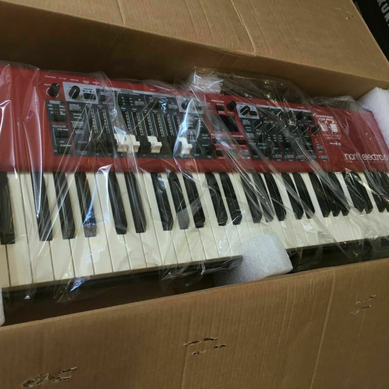 2010s Nord Electro 6D 61-Key Semi Weighted Keyboard Red - used Nord      Organ  Keyboard
