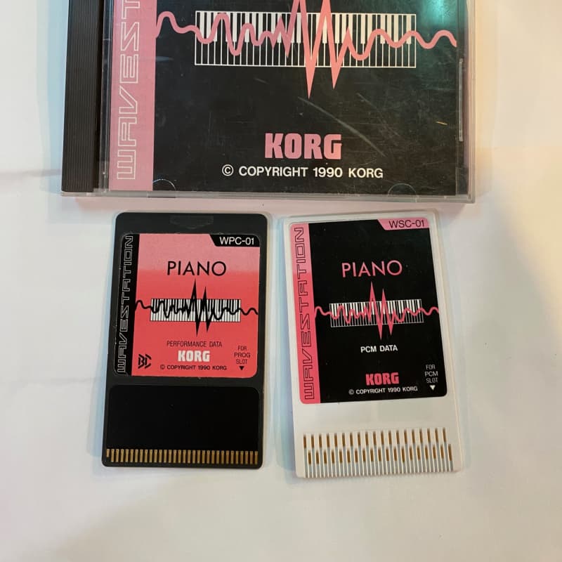 Korg Wavestation Piano Rom 2 card set - used Korg       Digital Piano