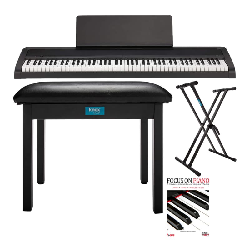 Korg Korg B2 Digital Piano (Black) with Piano Bench, Keyboard... - New Korg Piano