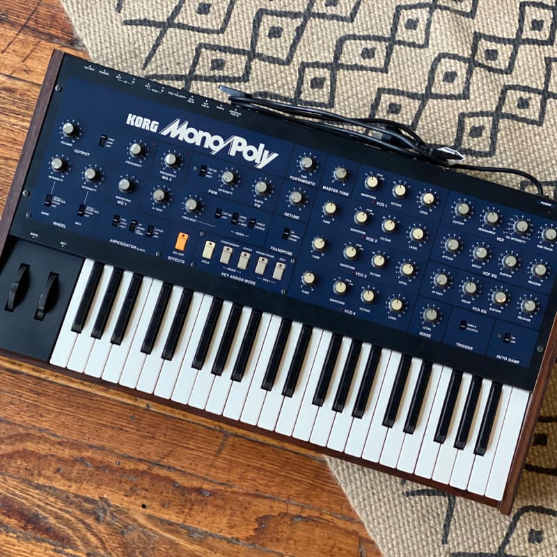 1980s Korg Mono/Poly Blue - used Korg            Analog  Synthesizer  Arpeggiator