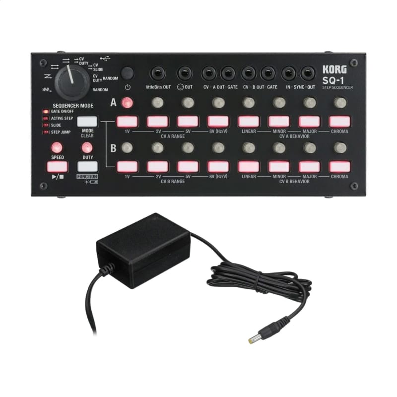 Korg SQ-1 Step Sequencer and PA-100 Volca AC Power Adapter - new Korg          Sequencer