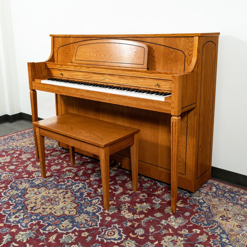 Yamaha M450 TAO Upright Piano | Oak | SN: 285112 Satin - Used Yamaha Piano