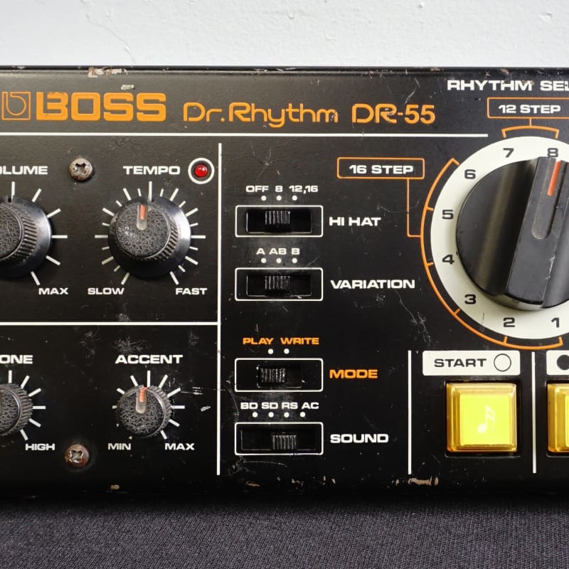Boss DR-55 Black & Orange - Used Boss      Vintage  Analog  Drum Machine