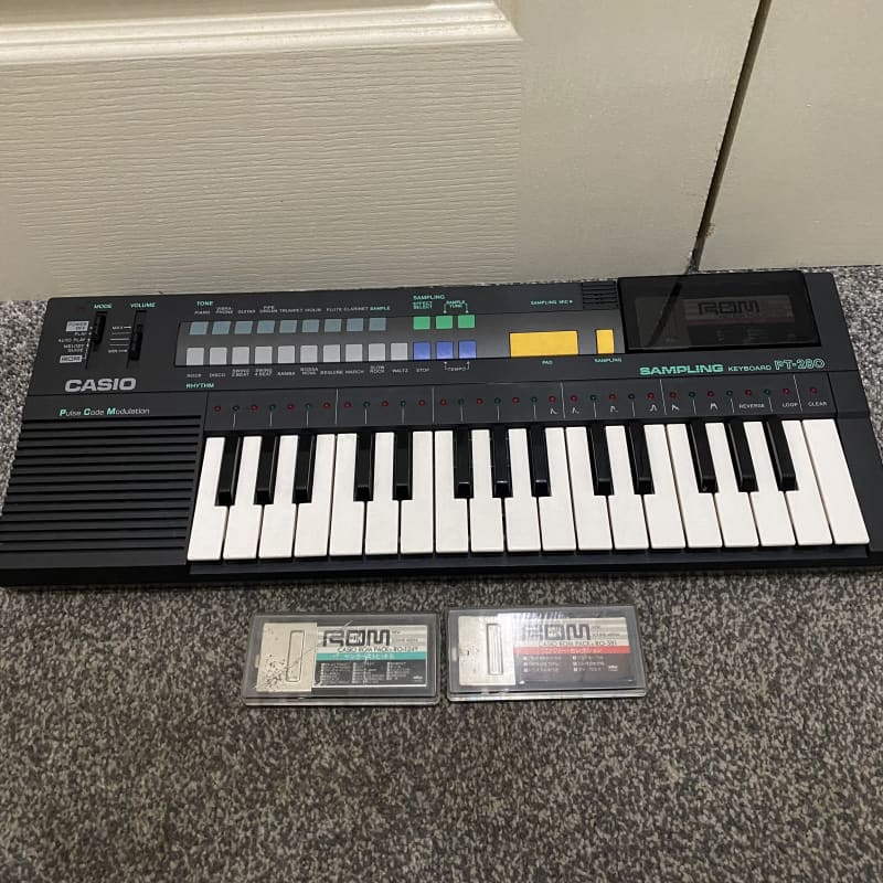 1987 Casio Pt280 Black - used Casio  Vintage Synths            Keyboard