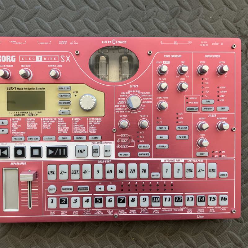 2000s Korg Electribe-SX ESX-1 Music Production Sampler Red - Used Korg          Drum Machine  Sampler