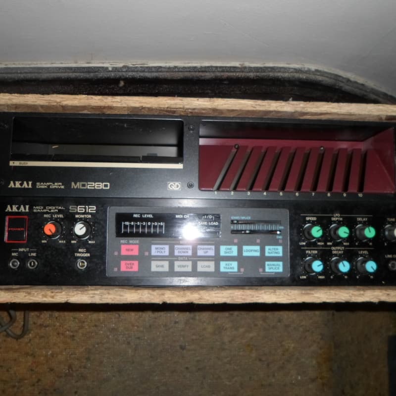 Akai S612 Midi Sampler & MD280 disk drive - used Akai         Sampler