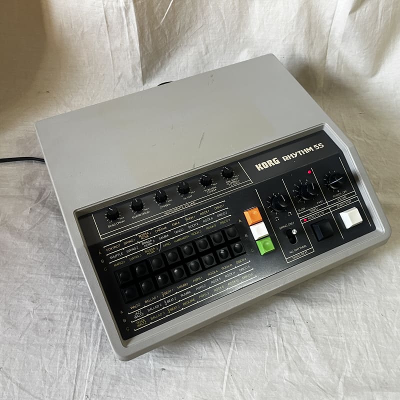 1970s Korg KR-55 Rhythm 55 Cream - Used Korg          Drum Machine