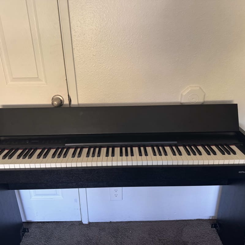 2020 - Present Roland F701 88-Key Digital Upright Piano Black - Used Roland Piano