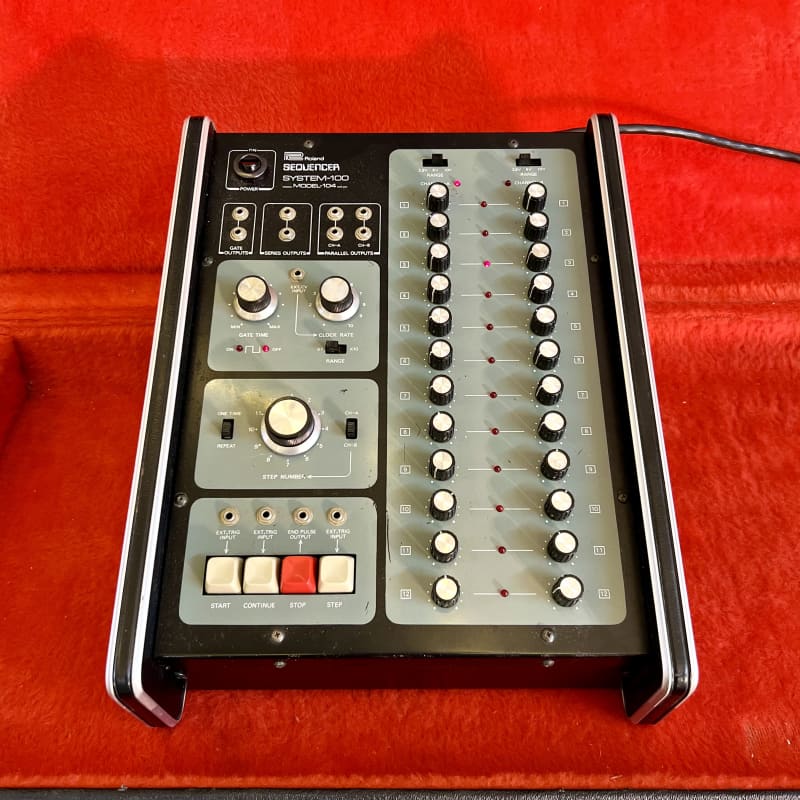 1970 Roland System 100 Model 104 sequencer Grey - used Roland   Vintage Instrument Sequencer        Analog