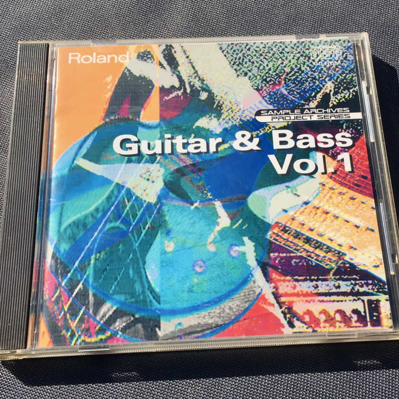 Roland CD-Rom: Guitar & Bass Vol.1 for S-700 Series Samplers - used Roland         Sampler