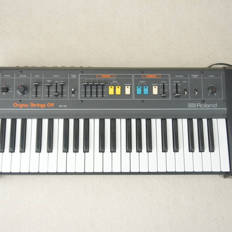 1980s Roland RS-09 MKII 44-Key Organ / String Synthesizer Blac... - used Roland     Organ          Synth