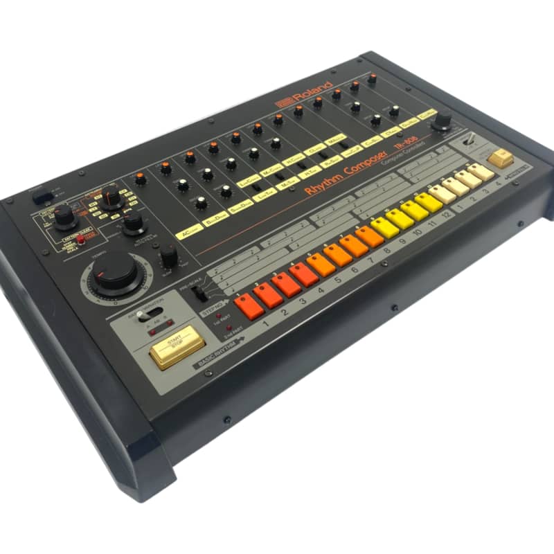 1982 Roland TR-808 Rhythm Composer Black - used Roland       Midi